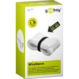 goobay Gaine de protection, Gaine de câble Blanc, 1,8 mètre