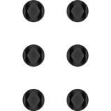 goobay Gestion des câbles 2 emplacements (mini), Guide-câble Noir, 6 pièces