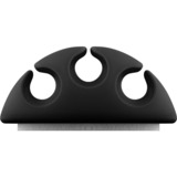 goobay Kit de gestion des câbles, Guide-câble Noir, 5 pièces