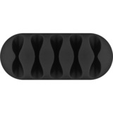 goobay Kit de gestion des câbles, Guide-câble Noir, 5 pièces