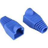 goobay Protège embout, Protection de brisure Bleu, Wentronic Strain relief boot for RJ45 plugs, Bleu, En vrac