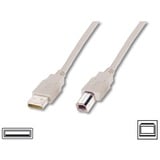 goobay USB-A 2.0 > USB-B, Câble Gris, 3 mètres