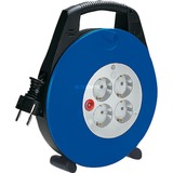 Brennenstuhl Vario line haspel 10m, Câble d'extension Bleu/Noir