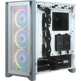 Corsair 4000D AIRFLOW boîtier midi tower Blanc | 1x USB-A | 1x USB-C | Verre Trempé