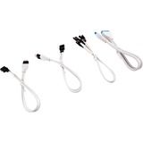 Corsair Kit d'extension de la face avant, Câble d'extension Blanc, 0,3 mètre