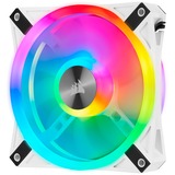 Corsair iCUE QL120 RGB, Ventilateur de boîtier Blanc, 3 pièces, connecteur de ventilateur PWM à 4 broches