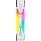 Corsair iCUE QL140 RGB, Ventilateur de boîtier Blanc, 2 pièces, connecteur de ventilateur PWM à 4 broches