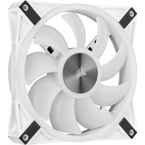 Corsair iCUE QL140 RGB, Ventilateur de boîtier Blanc, 2 pièces, connecteur de ventilateur PWM à 4 broches