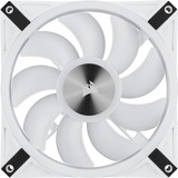 Corsair iCUE QL140 RGB, Ventilateur de boîtier Blanc, 2 pièces, connecteur de ventilateur PWM à 4 broches