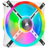 Corsair iCUE QL140 RGB ventilateurs de boîtier Blanc, 2 pièces, 140 x 140 x 25 mm, PWM