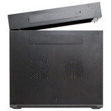 DSI Armoire murale 12U (inclinable) avec porte vitrée - DS6612-DOUBLE, Armoire informatique Noir, 600 x 600 x 635 mm