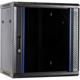 DSI Armoire murale 12U avec porte en verre - DS6412, Armoire informatique Noir, 600 x 450 x 635 mm