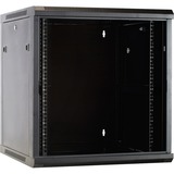 DSI Armoire murale 12U avec porte en verre - DS6612, Armoire informatique Noir, 600 x 600 x 635 mm