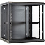DSI Armoire murale 12U avec porte en verre - DS6612, Armoire informatique Noir, 600 x 600 x 635 mm