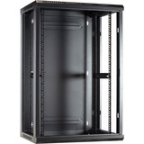 DSI Armoire murale 18U avec porte en verre - DS6418, Armoire informatique Noir, 600 x 450 x 900mm