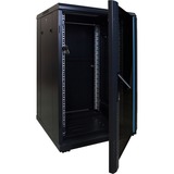 DSI Baie serveur 18U avec porte vitrée - DS6618, Armoire informatique Noir, 600 x 600 x 1000mm