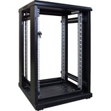 DSI Baie serveur 18U avec porte vitrée - DS6618, Armoire informatique Noir, 600 x 600 x 1000mm