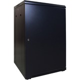 DSI Baie serveur 18U avec porte vitrée - DS6618, Armoire informatique Noir, 600 x 600 x 1000mm