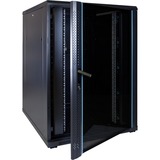 DSI Baie serveur 22U avec porte vitrée - DS8022, Armoire informatique Noir, 800 x 1000 x 1200mm