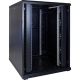 DSI Baie serveur 22U avec porte vitrée - DS8022, Armoire informatique Noir, 800 x 1000 x 1200mm