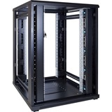 DSI Baie serveur 22U avec porte vitrée - DS8022, Armoire informatique Noir, 800 x 1000 x 1200mm