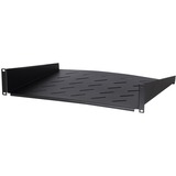 DSI Etagère 2U pour armoires murales de 600 mm de profondeur - DS-FH2U400, Insert de grille Noir, 485 x 400 x 88mm