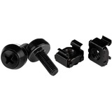 DSI Jeu d'écrous à cage M6 - DS-M611, Jeu de vis Noir, 10 pièces