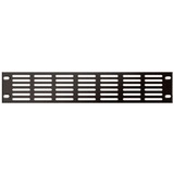 DSI Panneau de recouvrement perforé 19 pouces - DS-Blind2-perf, Finition Noir, 483 x 10 x 89 mm