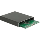 DeLOCK 2x M.2 key B SATA > SuperSpeed USB 10 Gbps (USB 3.1 Gen 2) avec RAID, Boîtier disque dur Noir, Micro-USB-B 3.1
