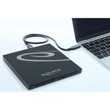 DeLOCK Boîtier externe pour disques SATA ultra minces 9,5 mm > USB Type-C femelle., Boîtier disque dur USB-C 3.2 (5 Goit/s)