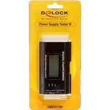 DeLOCK Power supply tester III, Appareil de mesure Noir