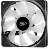 DeepCool RF 120, Ventilateur de boîtier Noir/Blanc, Connecteur de ventilateur PWM à 3 branches et 4 broches