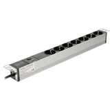 Digitus Bloc multiprises en aluminium avec protection contre les surcharges Noir