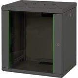 Digitus Boîtier mural 19" 12U, Armoire informatique Noir