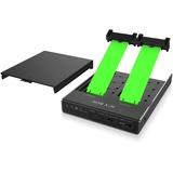 ICY BOX IB-2812CL-U3, Boîtier disque dur Noir, Clé B