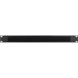 Inter-Tech 88887151 accessoire de racks, Guide-câble Noir, Noir, Acier, 1U, 19", 482 mm, 8 mm