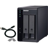 QNAP TR-002 Boîtier d'extension, Boîtier disque dur Noir