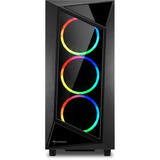 Sharkoon REV200 boîtier midi tower Noir | 4x USB-A | RGB | Window