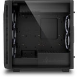 Sharkoon REV200 boîtier midi tower Noir | 4x USB-A | RGB | Window