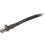 Sharkoon Rallonge 3 broches sleeve 0,30m, Câble d'extension Noir