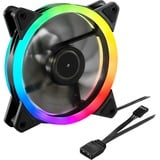 Sharkoon SHARK Blades RGB ventilateur de boîtier Noir, 120 x 120 x 25 mm