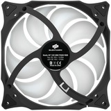 SilentiumPC Stella HP RGB 140 PWM, Ventilateur de boîtier Noir/transparent, Connexion PWM à 4 broches