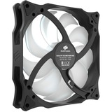 SilentiumPC Stella HP RGB 140 PWM, Ventilateur de boîtier Noir/transparent, Connexion PWM à 4 broches