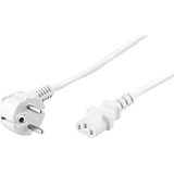 goobay Câble d'alimentation C13 Blanc, 2,5 mètres