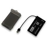 i-tec MySafe USB 3.0 Easy, Boîtier disque dur Noir/transparent