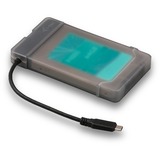i-tec MySafe USB-C 3.1 Gen. 2 Easy 2.5", Boîtier disque dur Gris/transparent
