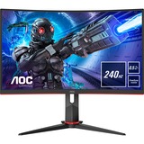 AOC C27G2ZE/BK 27" Moniteur gaming incurvé  Noir/Rouge, 2x HDMI, DisplayPort, 240 Hz