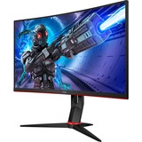 AOC C27G2ZE/BK 27" Moniteur gaming incurvé  Noir/Rouge, 2x HDMI, DisplayPort, 240 Hz