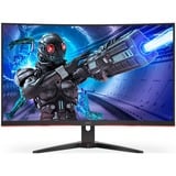 AOC C32G2ZE/BK 32" Moniteur gaming incurvé  Noir/Rouge, 80 cm (31.5"), 1920 x 1080 pixels, Full HD, LED, 1 ms, Noir, Rouge