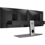 Dell Socle pour écran double MDS19, Pied de support Noir, 6 kg, 48,3 cm (19"), 68,6 cm (27"), 100 x 100 mm, Réglage de la hauteur, Aluminium, Noir